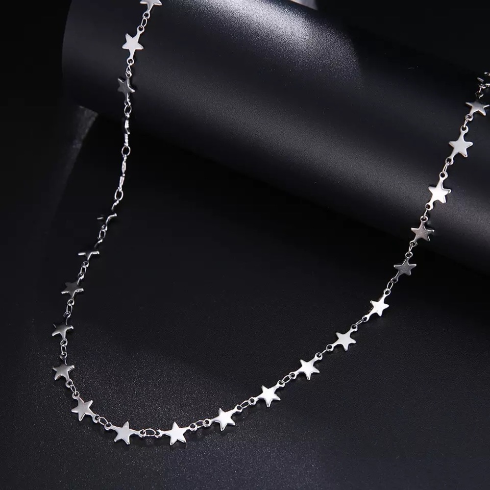 Hypoallergenic minimalist stars necklace pendant